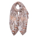Scarf Women Beige 80x180 cm