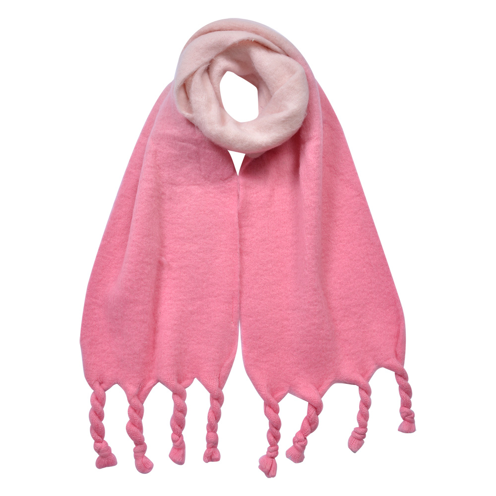 [JZSC0827P] Scarf Women Pink 32x220 cm