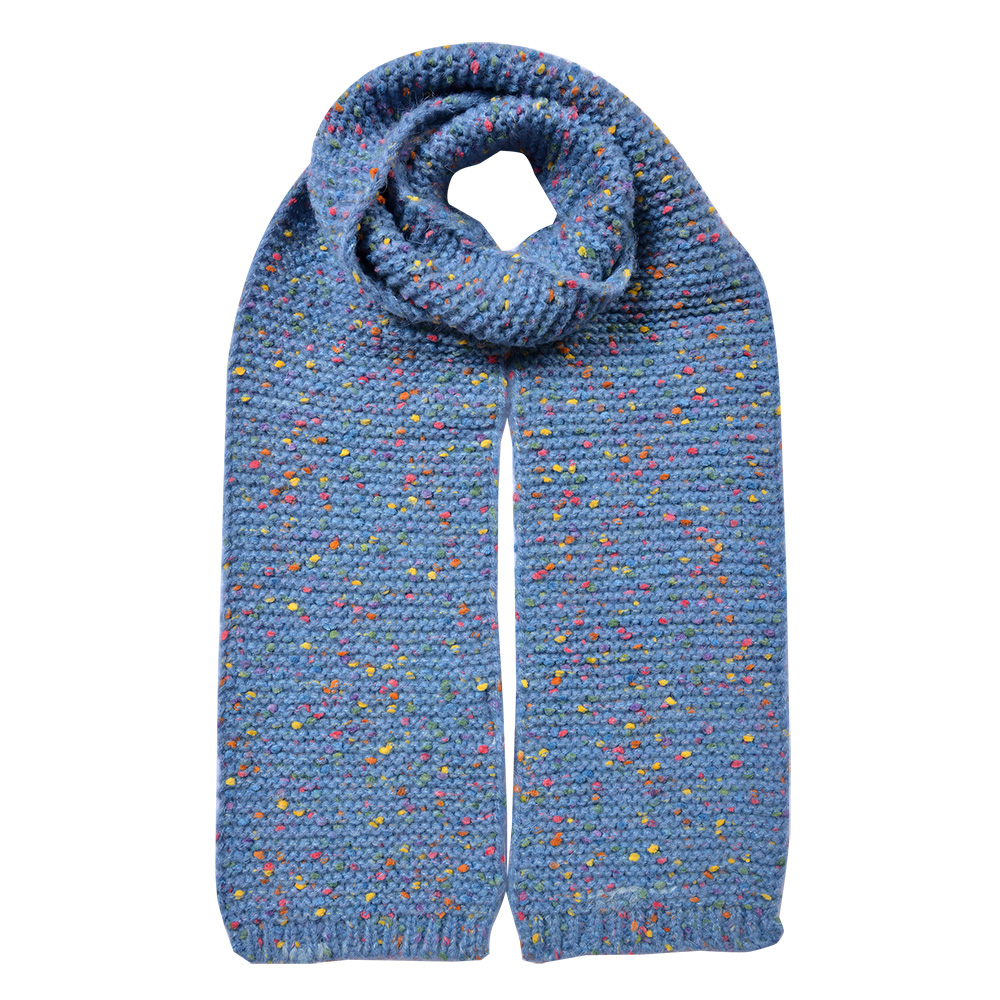 [JZSC0829BL] Schal Damen Blau 14x146 cm
