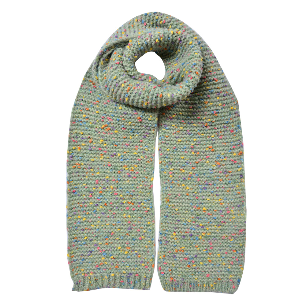[JZSC0829GR] Scarf Women Green 14x146 cm
