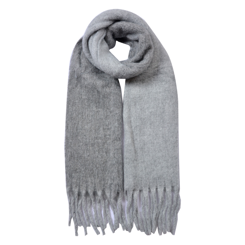 Sjaal 40x240 cm grijs