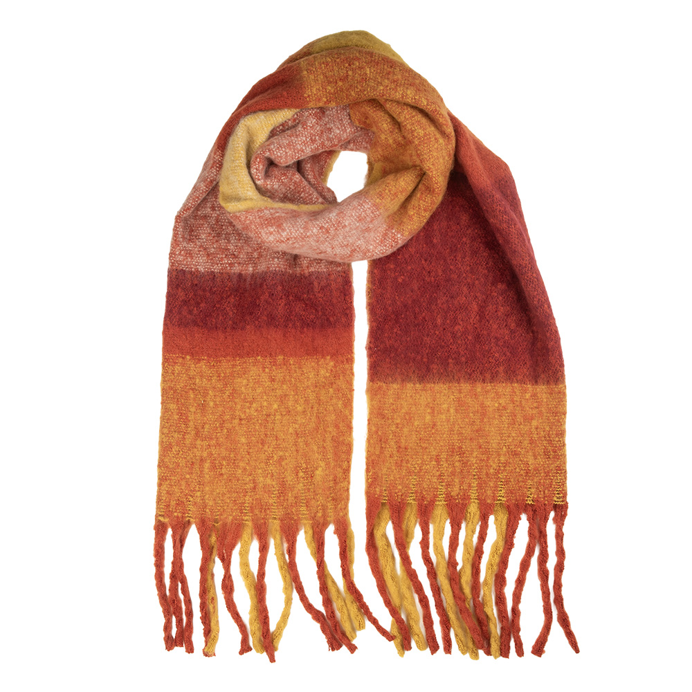 [JZSC0836R] Foulard Femme Rouge 50x210 cm
