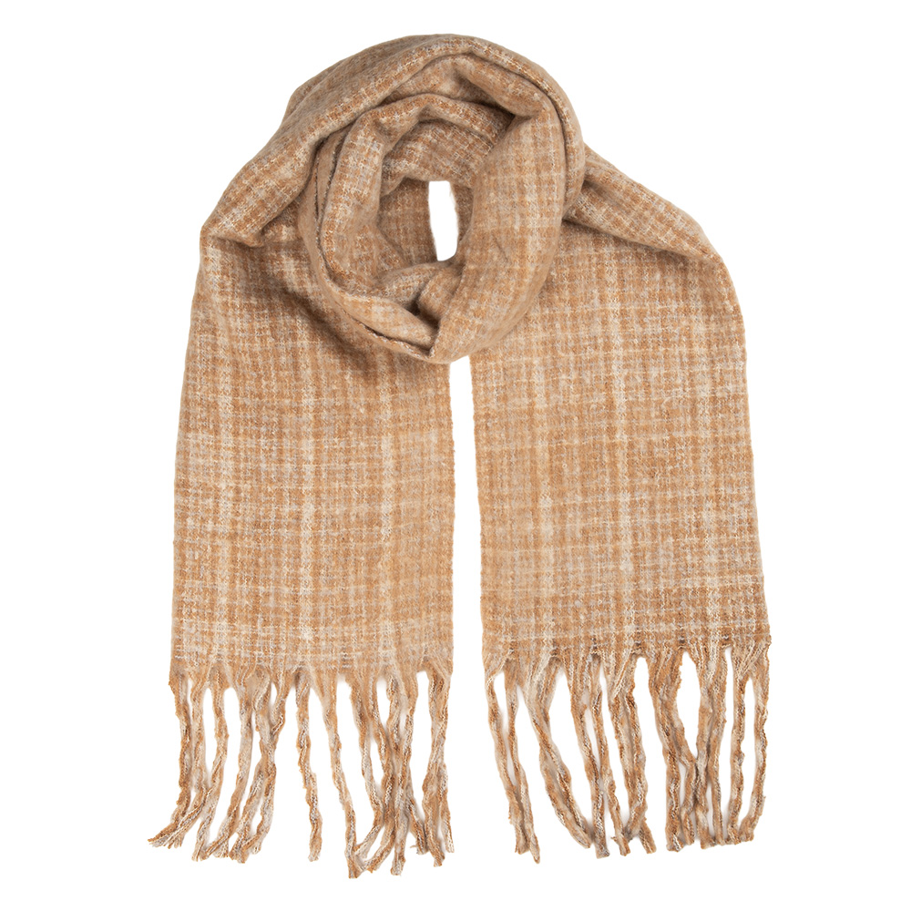 Sjaal 50x210 cm bruin