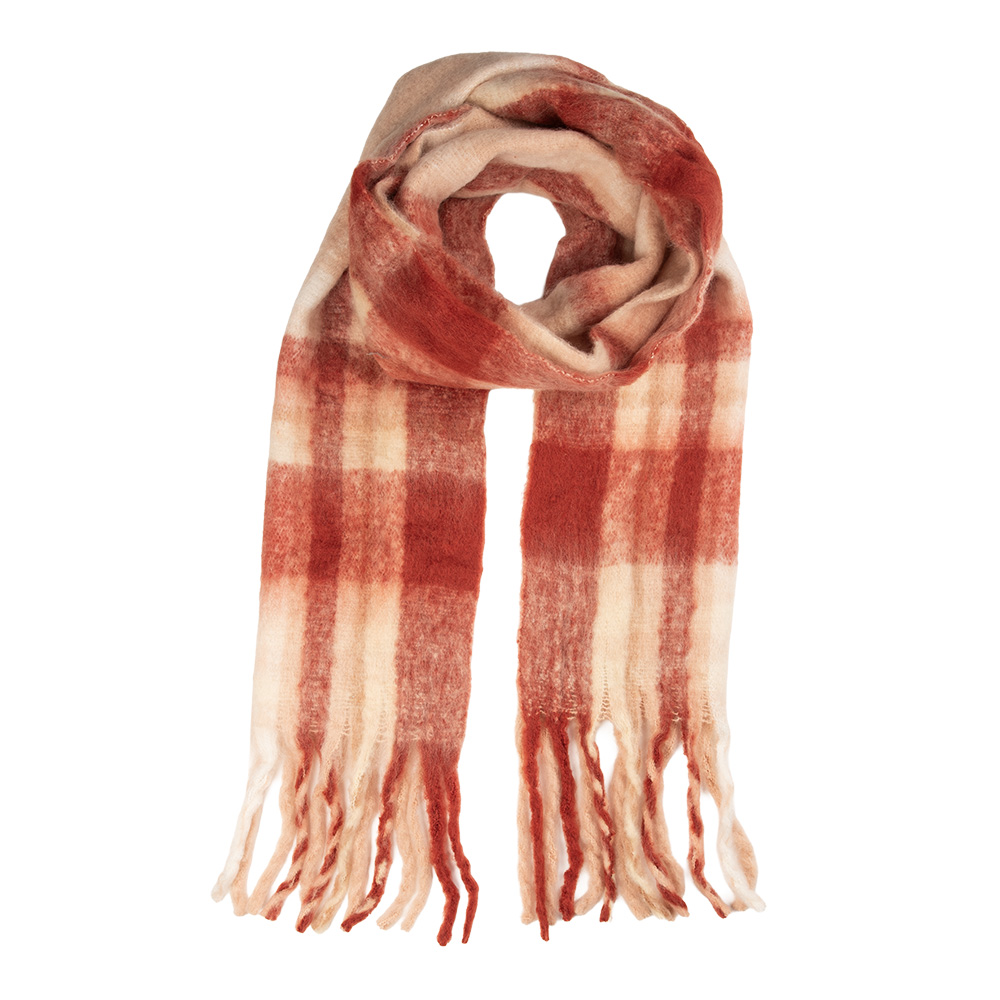 [JZSC0840R] Scarf Women Red 50x210 cm