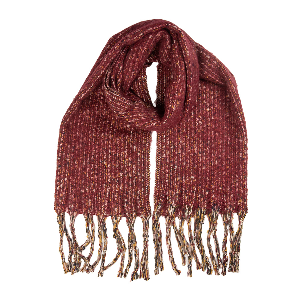 [JZSC0841R] Schal Damen Rot 50x210 cm