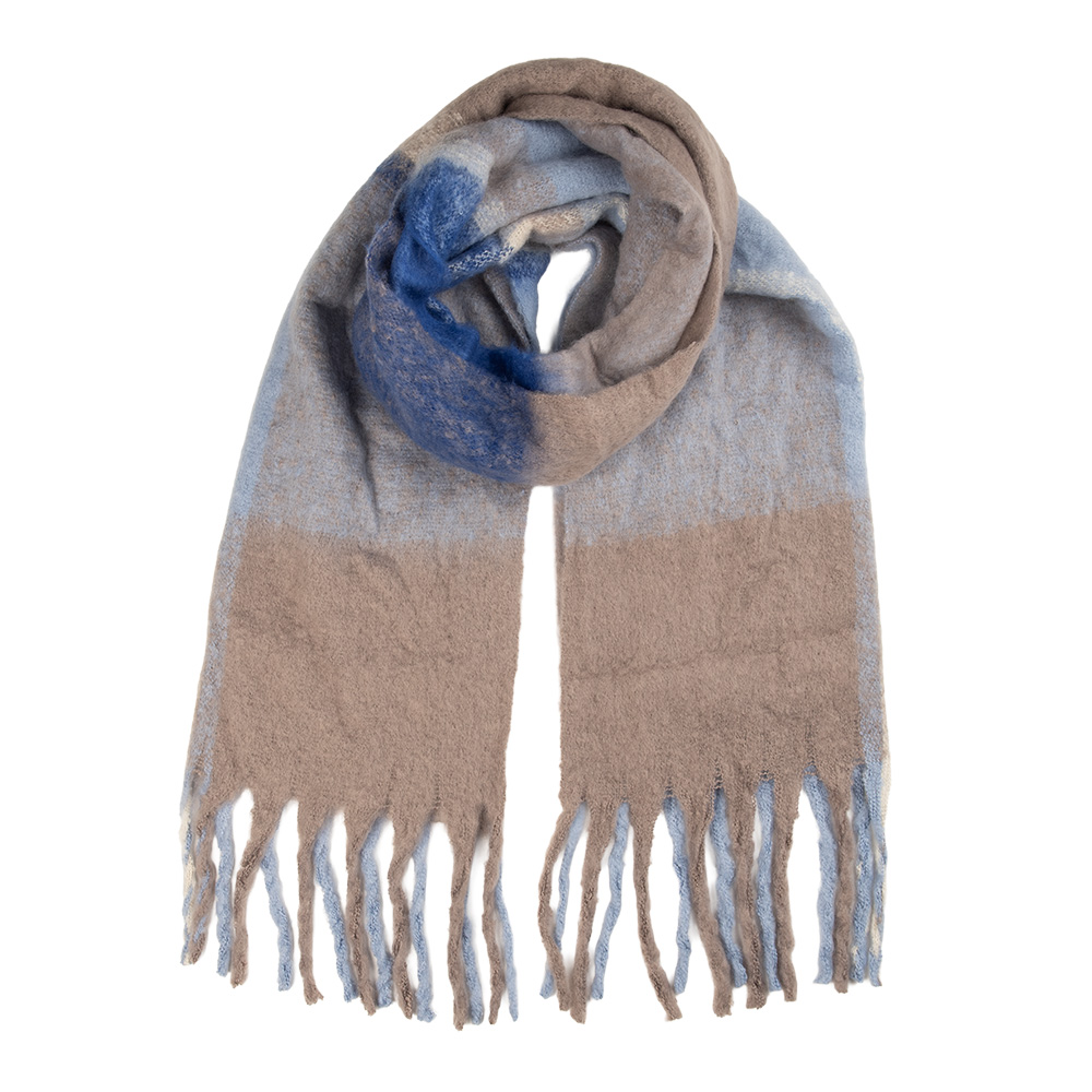 Sjaal 50x210 cm blauw