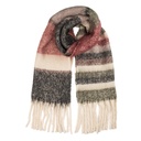 Foulard Donna Rosso Grigio 50x180 cm