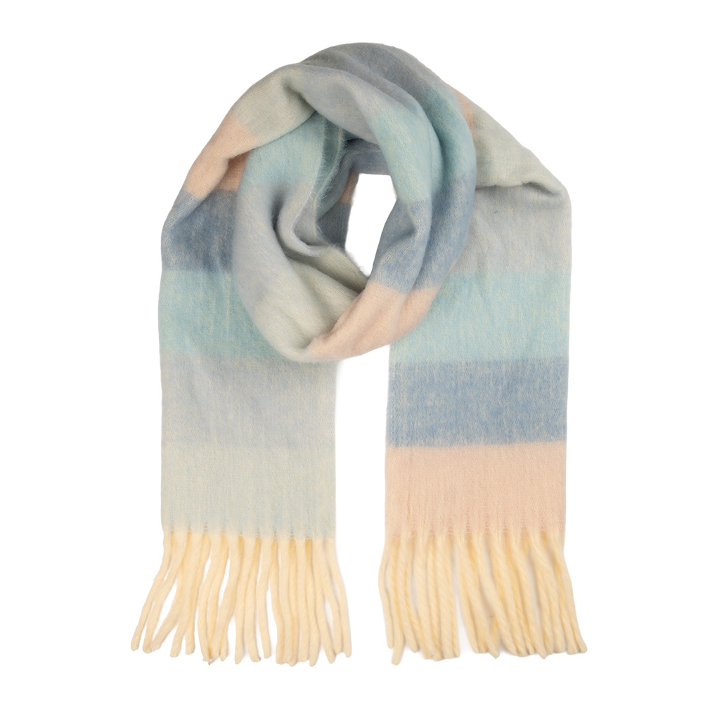 [JZSC0857] Foulard Femme Bleu 40x180 cm