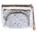 Trousse de toilette pour femmes Blanc (set 3) 23x17 / 20x13 / 18x12 cm