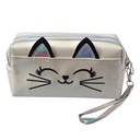 Toiletry Bag Women White 18x10 cm