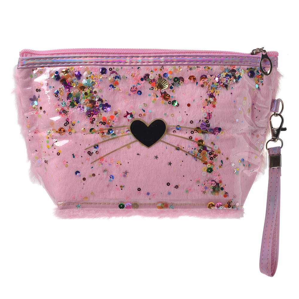 Toilettas 23x13 cm roze