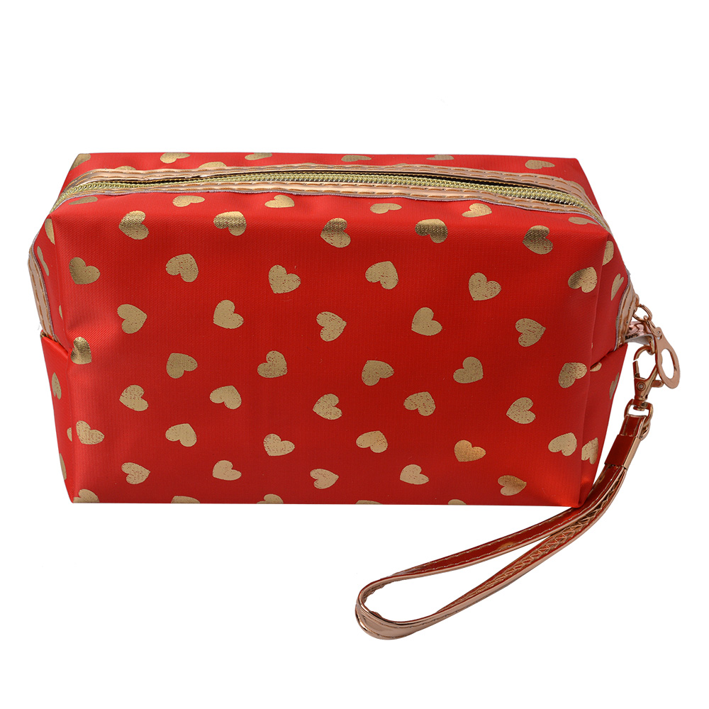 [JZTB0026R] Trousse de toilette pour femmes Rouge 18x10 cm