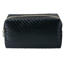 Kulturtasche Damen Schwarz 18x8x10 cm