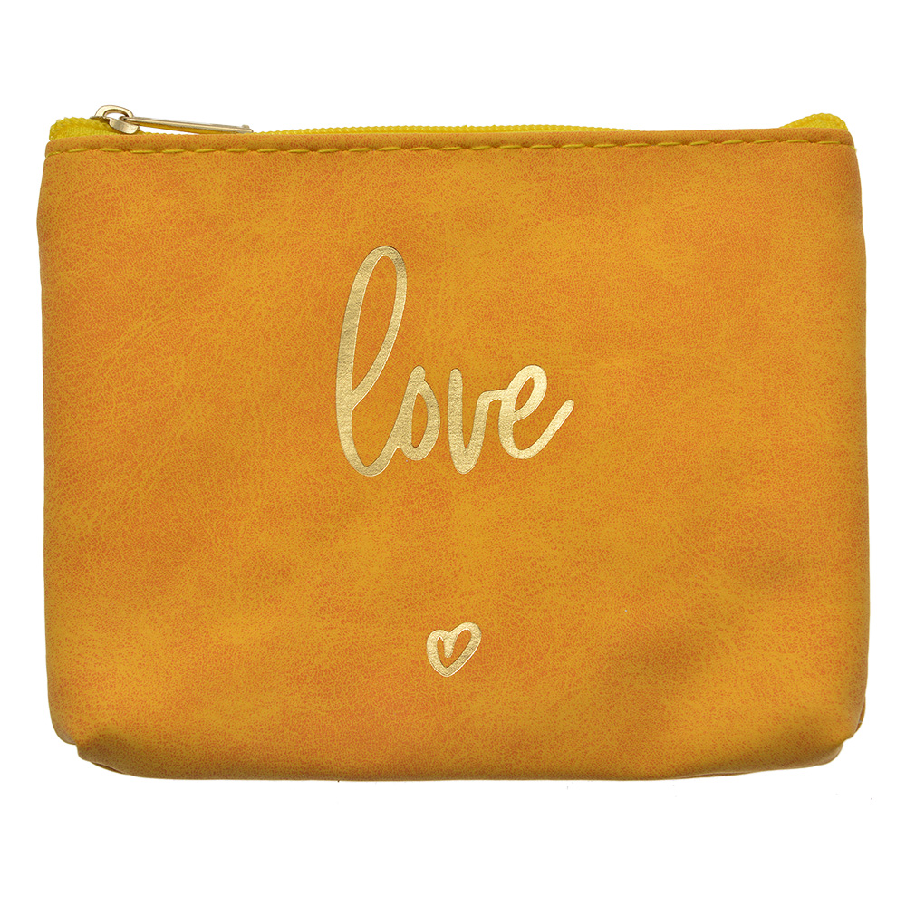 [JZTB0080Y] Trousse de toilette pour femmes Jaune 13x1x10 cm