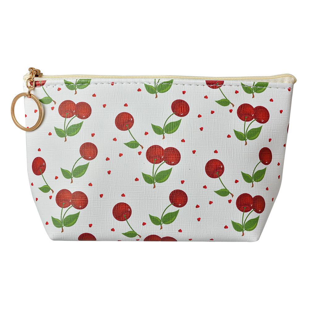 [JZTB0083] Trousse de toilette pour femmes Blanc Rouge 21x5x13 cm