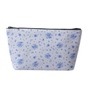 Busta toilette per donne Bianco, Blu 26x6x16 cm