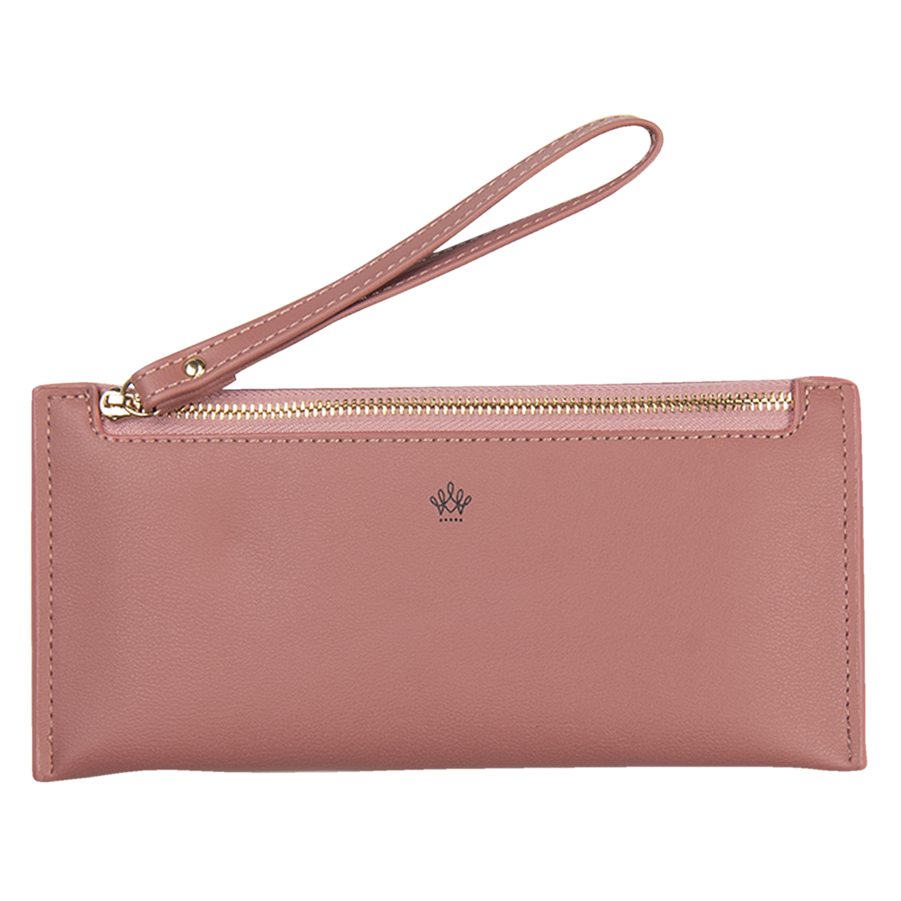 Portemonnee 21x10 cm roze