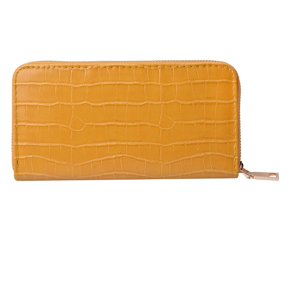 [JZWA0129Y] Wallet Yellow 19x9 cm