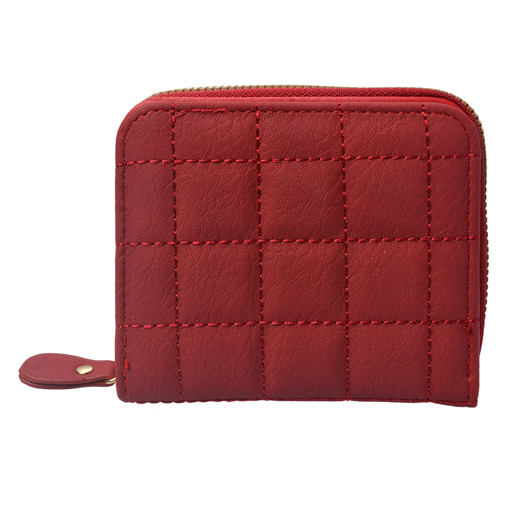 [JZWA0169R] Wallet Red 11x10 cm