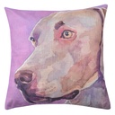 Housse de coussin Marron, Violet, Gris 43x43 cm