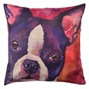 Cushion Cover Red, Violet, White 43x43 cm