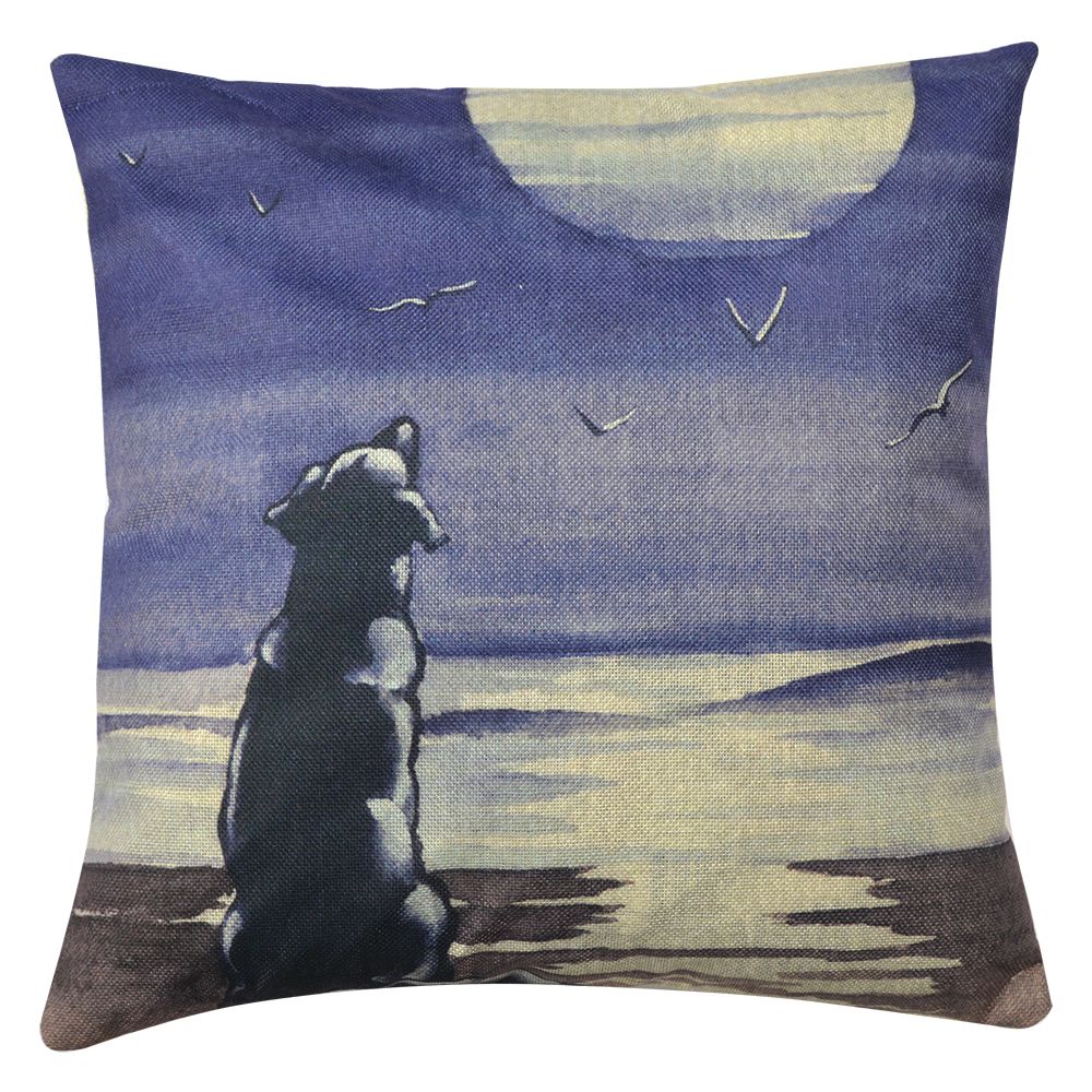 Kussenhoes hond 43x43 cm