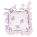 Housse de coussin Coussin de chaise Violet, Blanc 40x40 cm