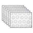 Tovagliette Americana (set di 6) Bianco Grigio 48x33 cm