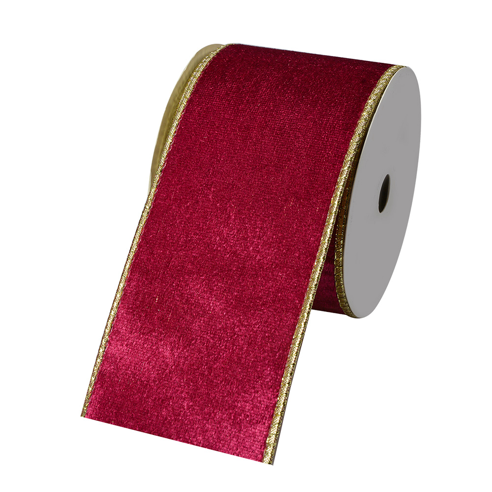 [LI0128BU] Ruban Rose Couleur or 6.3 cm x 5 m