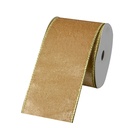 Ruban Beige Couleur or 6.3 cm x 5 m
