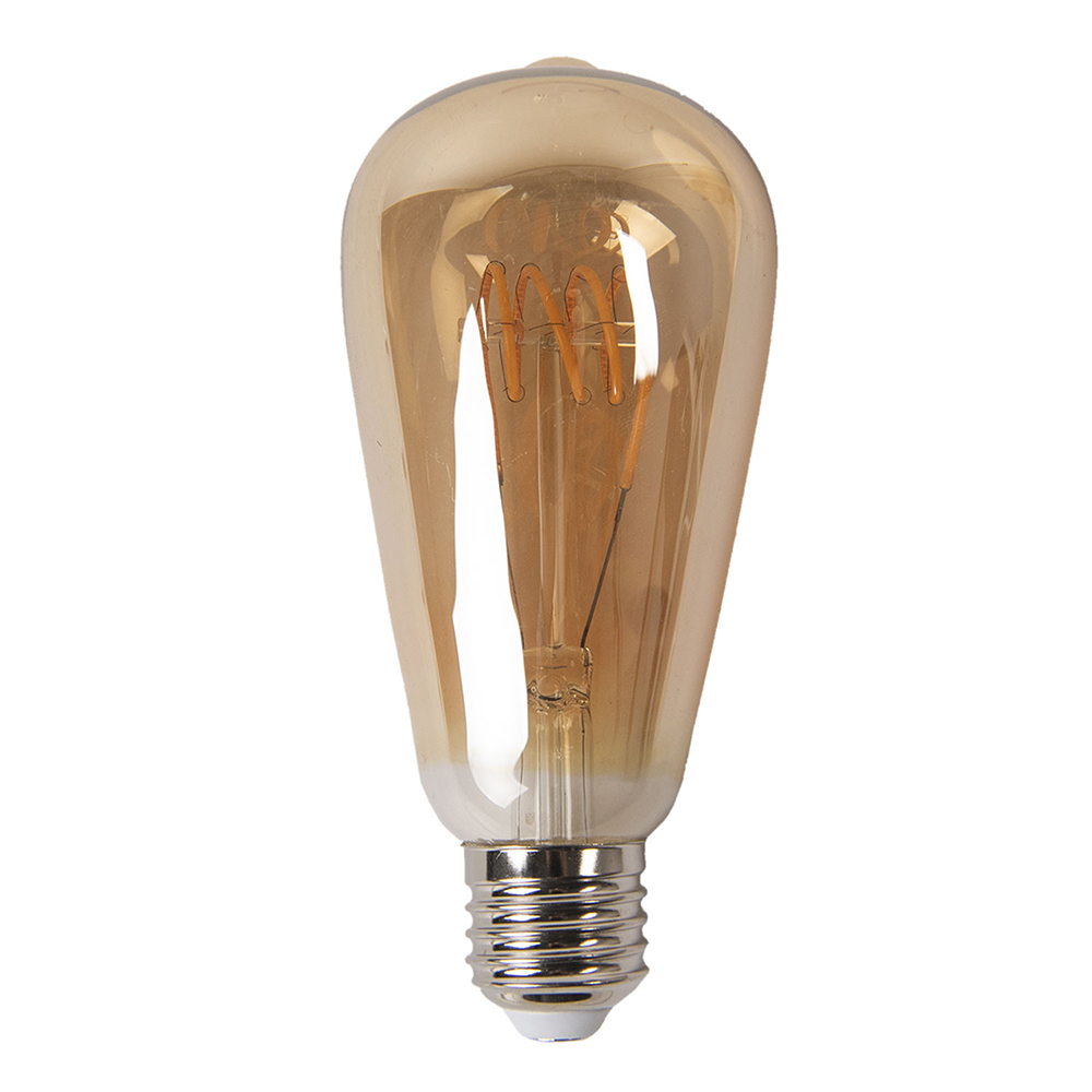 [LP100] Lampe LED Marron Ø 6x14 cm E27/3W