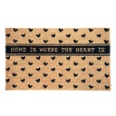 Doormat Inside Brown, Black 75x45x1 cm