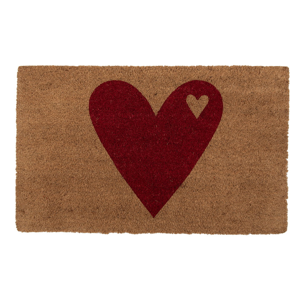 [MC255] Paillasson intérieur Marron Rouge 75x45x1 cm