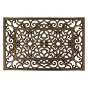 Türmatte Drinnen Schwarz Goldfarbig 60x40x1 cm