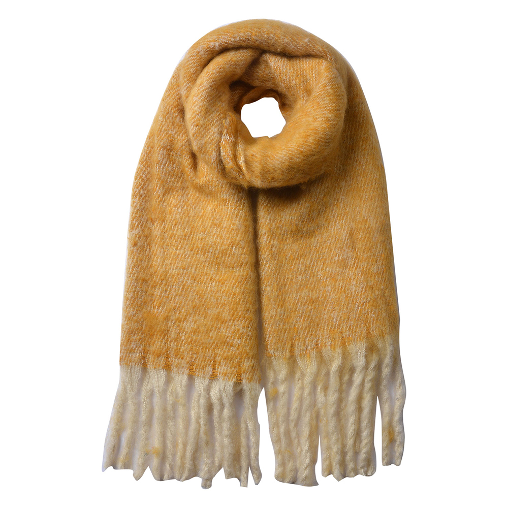 [MLSC0338Y] Winterschal Damen Gelb 50x180 cm