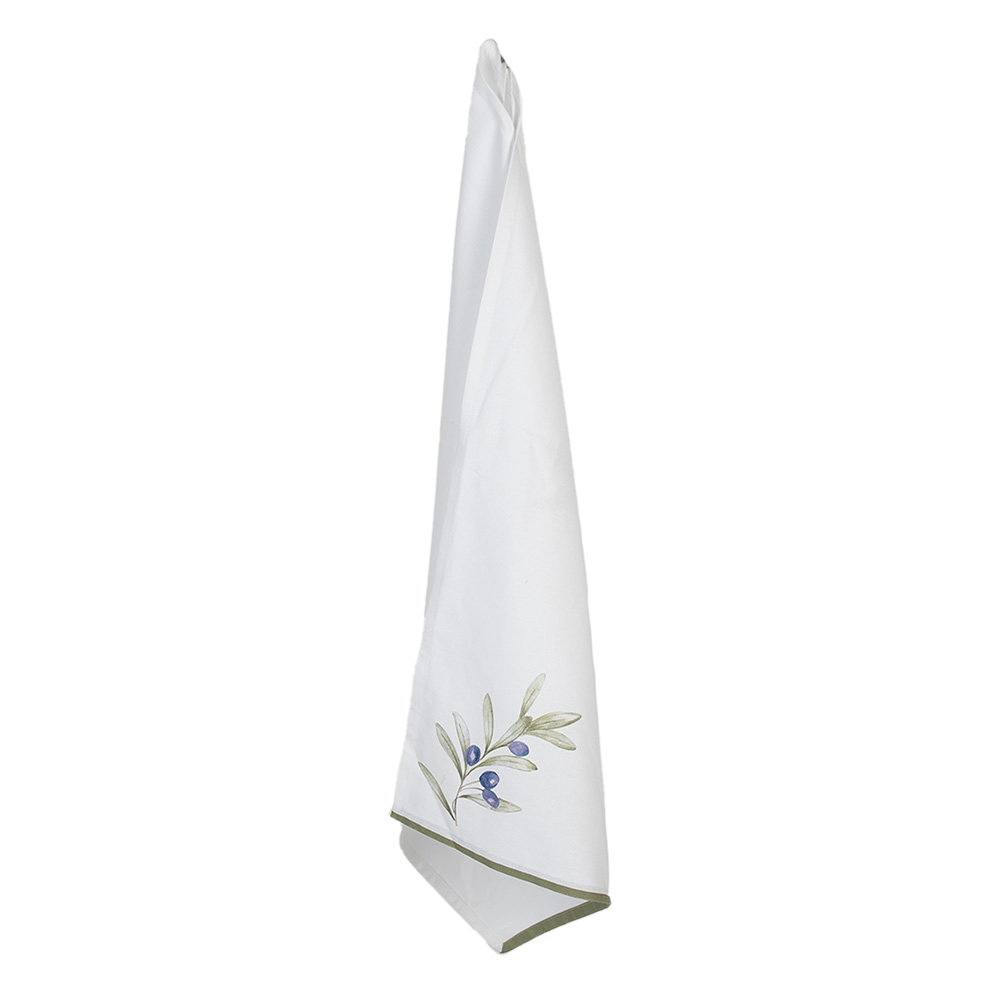 [OLF42-2] Geschirrtuch Beige Grün 50x70 cm