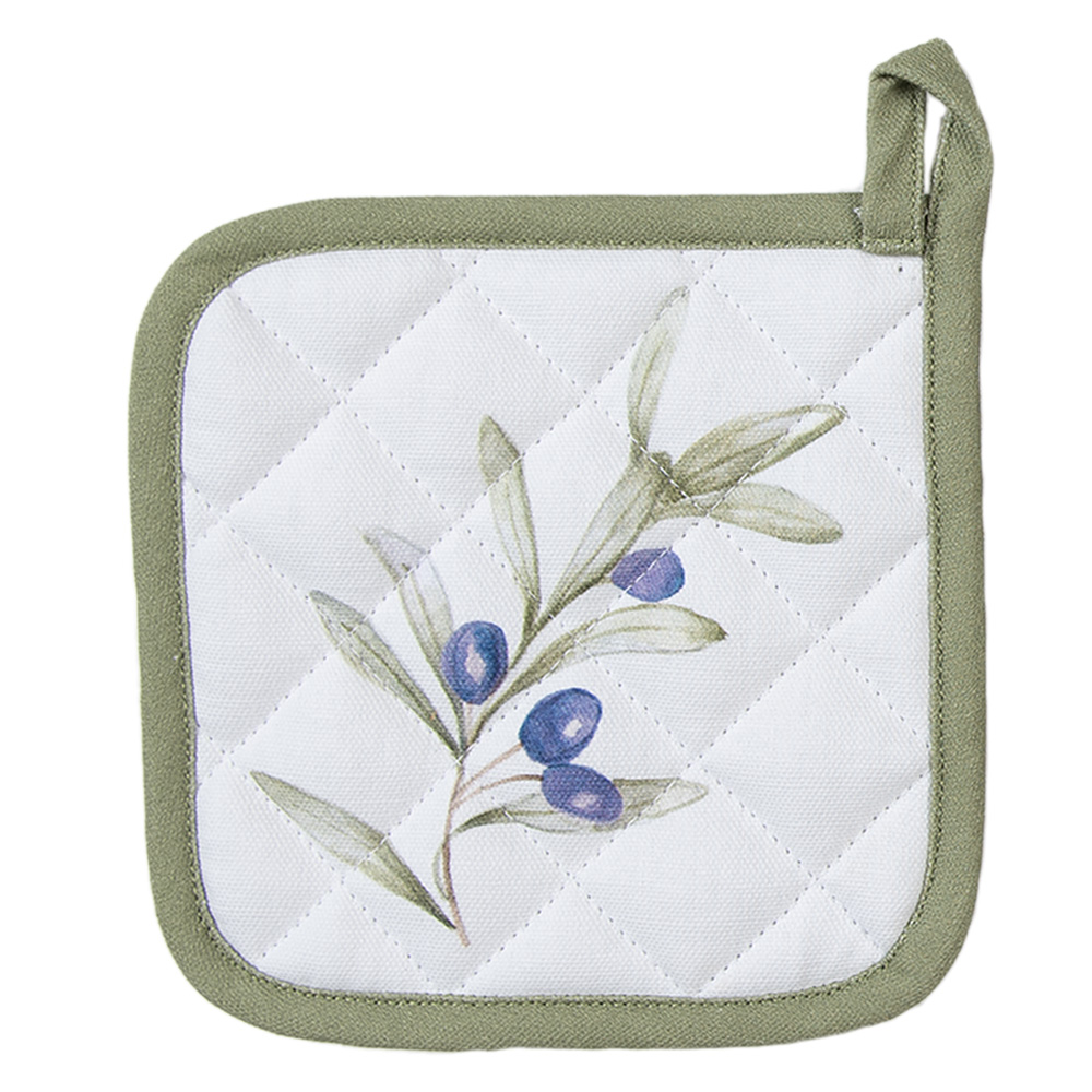 [OLF45K] Manique enfant Beige Vert 16x16 cm
