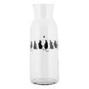 Carafe Transparent Ø 9x25 cm / 1000 ml