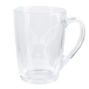 Tea Glass Transparent White 11x8x11 cm / 300 ml