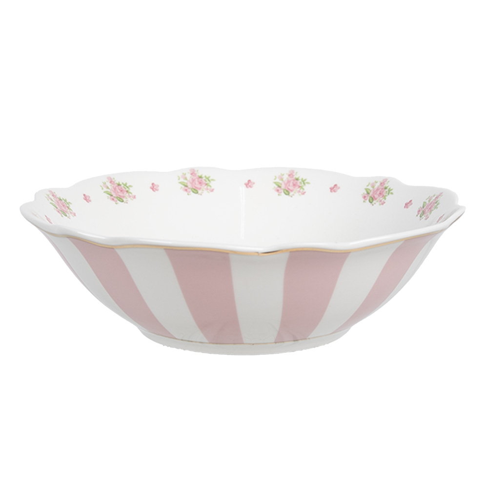 [SWRBO] Bol de soupe Rose Blanc Ø 15x5 cm / 350 ml