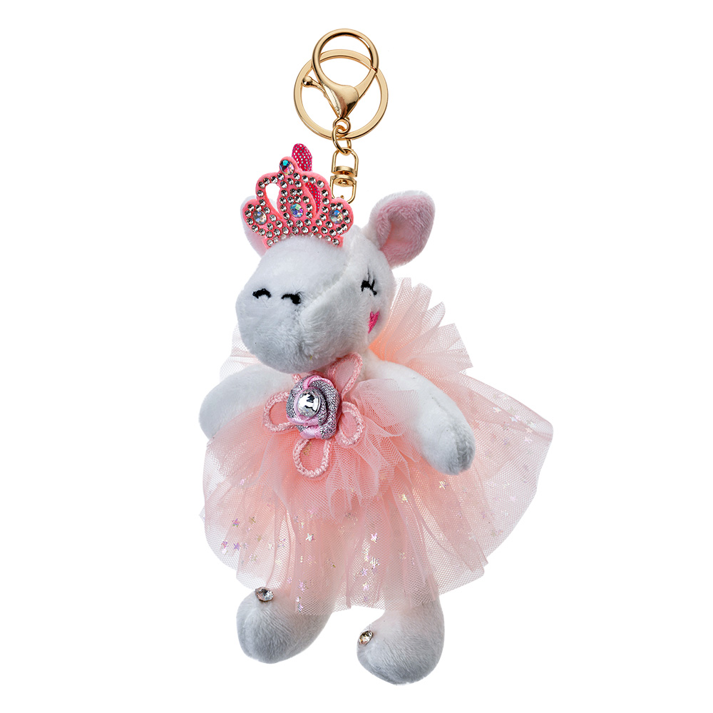 [TW0579] Sleutelhanger eenhoorn roze