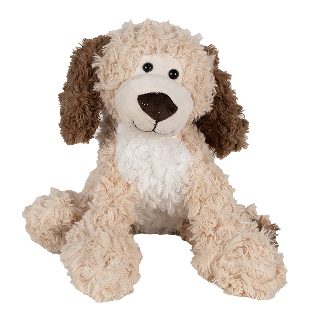 [TW0590M] Peluche Decorativo Cane Beige Marrone 20x23x26 cm