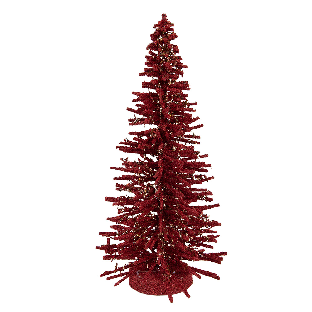 Dekoration Weihnachtsbaum Rot Goldfarbig Ø 14x25 cm