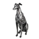 Statua Decorativa Cane Argento 20x10x30 cm