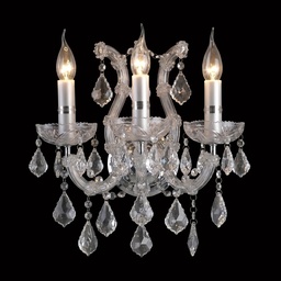[5LL-CR130] Wandlamp kristal 3 lichts 35x21x40 cm E14/max 3x40W
