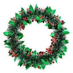 [65563] Christmas Decoration Wreath Green Ø 35x4 cm