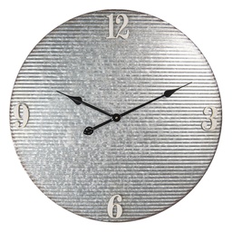 [6KL0621] Orologio da Parete Grigio Ø 60x5 cm / 1xAA