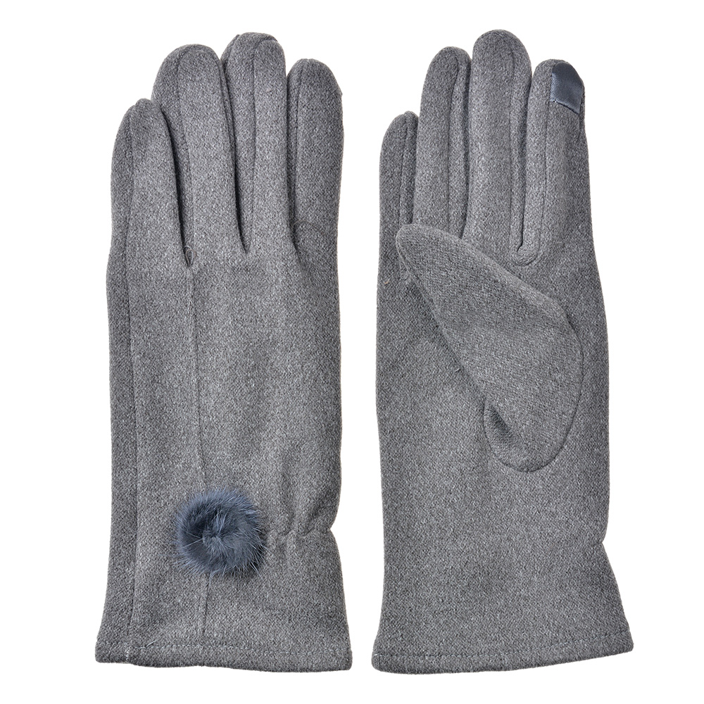 Handschoenen 9x23 cm grijs