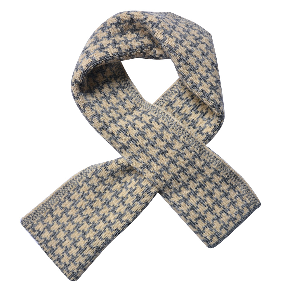 Foulard Donna stampato Grigio 15x85 cm
