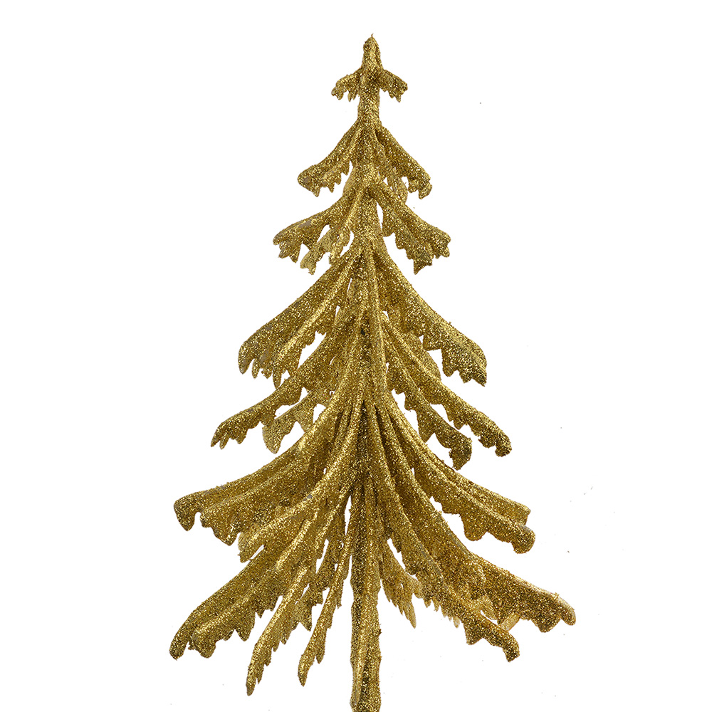 Décoration Arbre de Noël Couleur or 17x8x37 cm